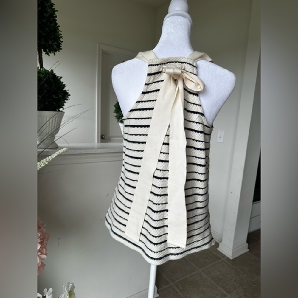 Madewell Ivory and Black Knit Top - Picture 2 of 8